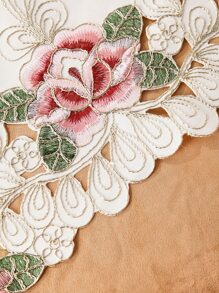 1入組花卉刺繡餐墊 - 彩色 - 查看 6