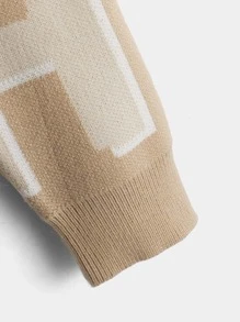 SHEIN Boys Letter Pattern Jumper - Multicolor - View 3