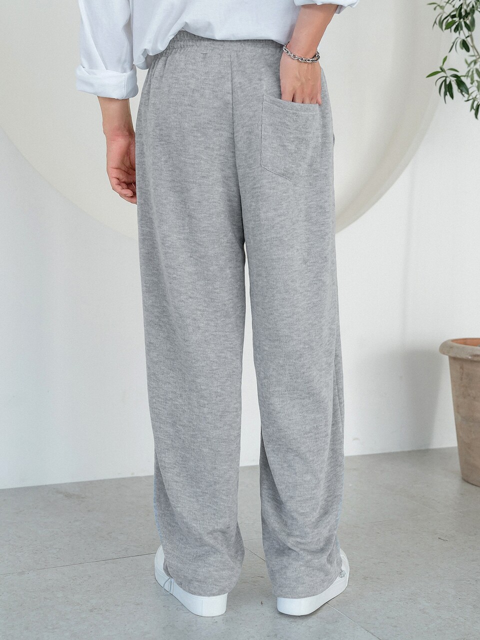 Men Letter Patched Detail Drawstring Waist Sweatpants