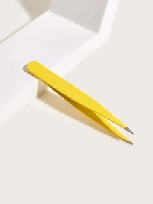 1pc Eyelash Tweezers - Yellow - View 1