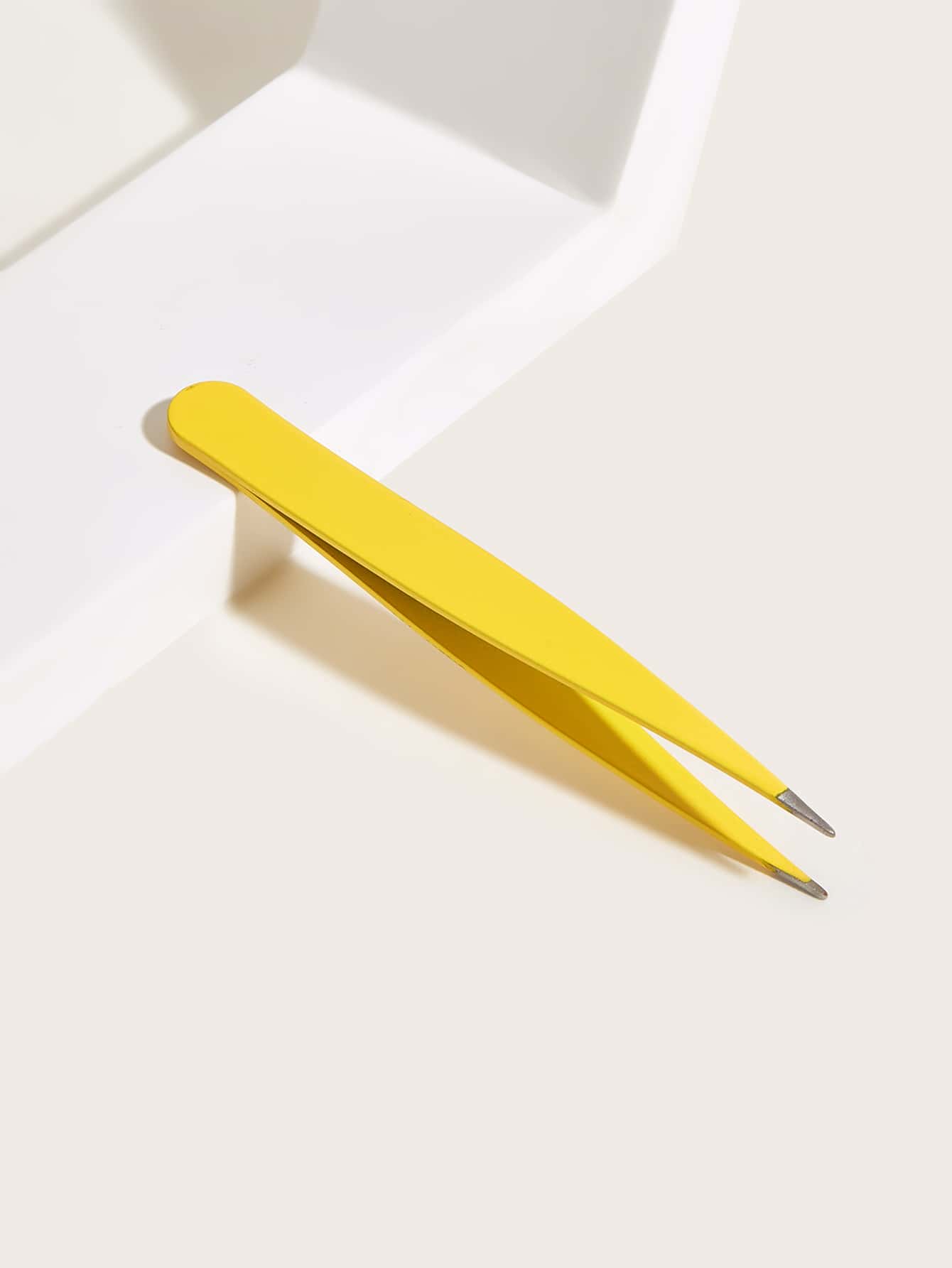 1pc Eyelash Tweezers - Yellow - View 1
