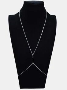 Chuỗi cơ thể trang trí hạt - Bạc - Xem 2