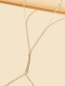 Chuỗi cơ thể trang trí hạt - Bạc - Xem 4