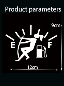 1入組車用EF燃油箱辨識貼紙 - 白色 - 查看 4