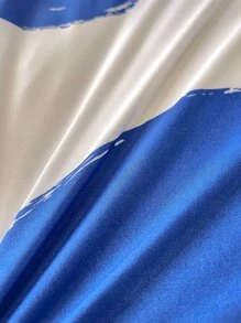 波卡圓點被套套裝不附帶內芯 - 藍白色 - 查看 5