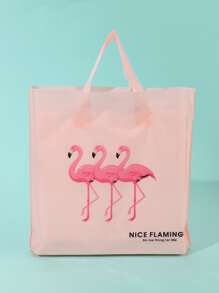 5入組粉紅色火烈鳥印花包裝袋,適用於禮品、珠寶、衣物包裝 - 彩色 - 查看 1