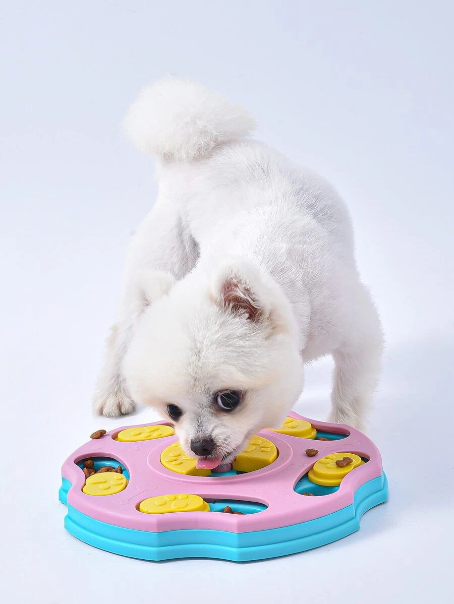 1入組隨機色狗狗益智玩具適用於大中等的小小狗寵物餐飲分配器 - 彩色 - 查看 1
