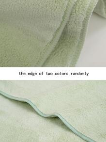 1 cái khăn dày màu rắn - màu xanh lá - Xem 5