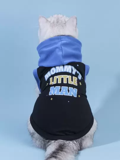 PETSIN Djurtank med bokstäver och grafik – Lätt och bekväm för vår, sommar, höst och vinter; Perfekt för dagliga promenader, inomhusavkoppling, utomhusaktiviteter, resor, fester och festliga fotograferingar