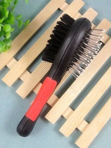 1pc Double-sided Pet Hair Comb - Black - View 2