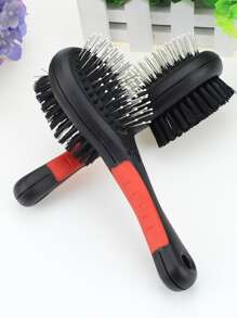 1pc Double-sided Pet Hair Comb - Black - View 3