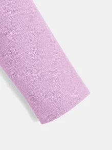 SHEIN Bé Gái Jackets màu trơn Giải trí - Màu Lilac Tím - Xem 4