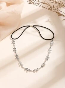 Băng đô trang trí lá cây, băng đô phong cách Boho, băng đô turban, băng thấm mồ hôi, đồ dùng học tập, băng đô cho sinh viên, phụ kiện tóc mùa thu đông cho nữ, khăn quàng cổ thanh lịch cho nữ, khăn bandana mềm mại cho nữ, trang phục mùa hè. - Bạc - Xem 2