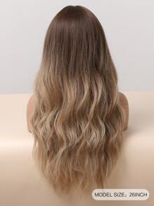 長款小波浪人造假髮 - 漸層 - 查看 2