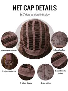 長款小波浪人造假髮 - 漸層 - 查看 6