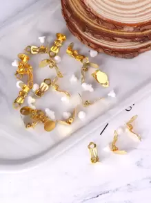 40pcs Minimalist DIY Earrings Accessory - Gold - View 4