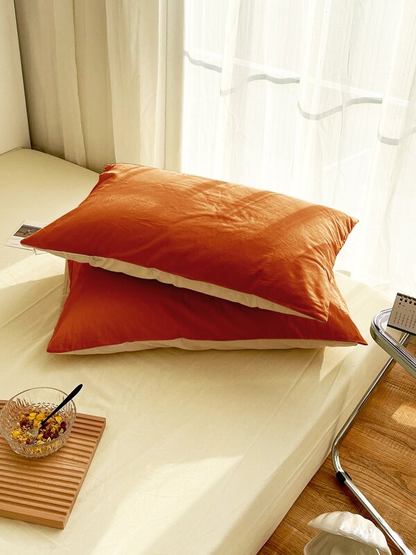 Two Tone Duvet Cover Set Without Filler SHEIN USA