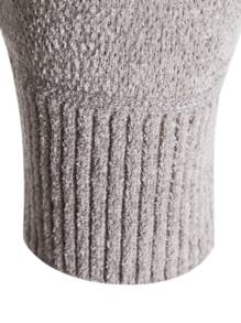 Manfinity Homme Hombres Cárdigan tejido de canalé cremallera - Albaricoque - Ver 3