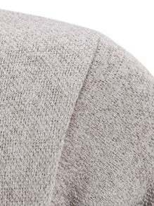 Manfinity Homme Hombres Cárdigan tejido de canalé cremallera - Albaricoque - Ver 6