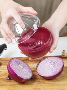 1 pieza Crisper rojo en forma de cebolla - Rojo - Ver 2