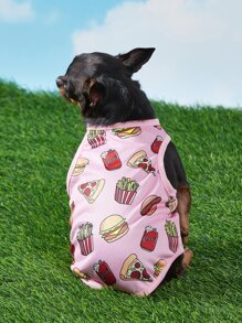 PETSIN 漢堡圖案寵物背心 - 彩色 - 查看 1