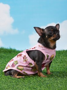 PETSIN 漢堡圖案寵物背心 - 彩色 - 查看 2