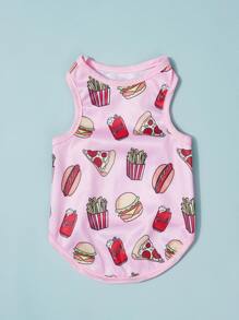 PETSIN 漢堡圖案寵物背心 - 彩色 - 查看 3