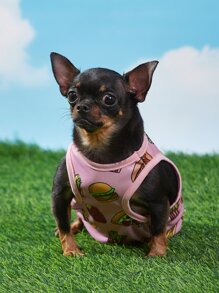 PETSIN 漢堡圖案寵物背心 - 彩色 - 查看 7