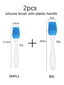 2pcs Random Silicone Pastry Brush - Multicolor - View 3