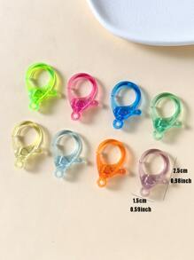 20 Cái/bộ Móc Cài Tôm Hùm Bằng Nhựa Trong Màu Sắc Ngẫu Nhiên - Nhiều màu - Xem 3