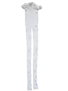 1 pantimedias de malla ajustadas con patrón de corazón de moda blanco para mujer, ropa de calle bonita - Blanco - Ver 8