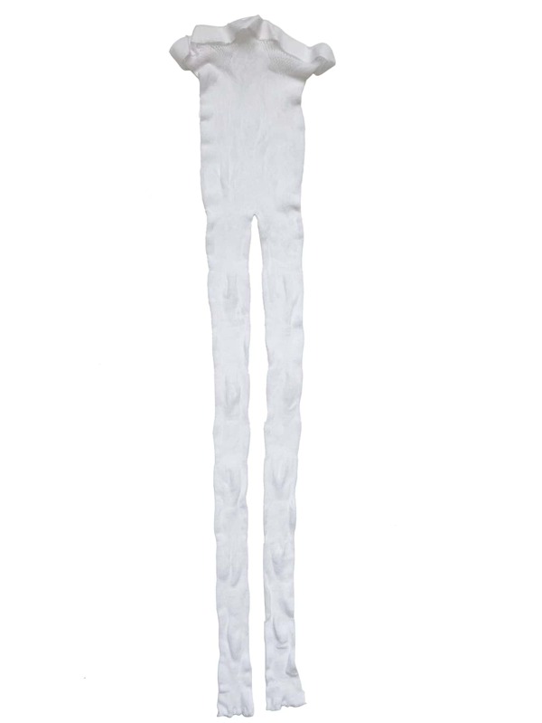 1 pantimedias de malla ajustadas con patrón de corazón de moda blanco