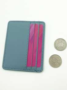 Minimalist Card Holder - Blue - View 2