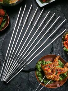 10入組不銹鋼燒烤棒