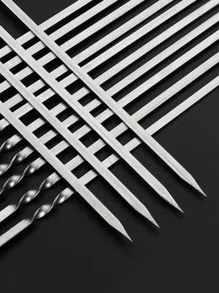 10入組不銹鋼燒烤棒