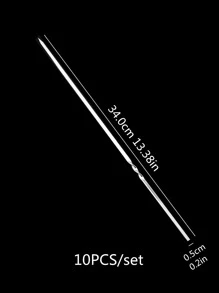 10入組不銹鋼燒烤棒