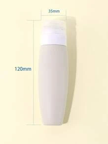 Chai du lịch Silicone Đóng chai riêng biệt, 1pc Leak Proof Refillable Squeezable Containers 2oz-60ML dành cho dầu gội đầu dạng lỏng Xà phòng và đồ vệ sinh cá nhân ( - Màu Xám nhạt - Xem 3