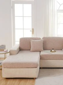 Tấm Bọc Bọc Ghế Đàn Hồi, Tấm Bảo Vệ Nội Thất Cho Ghế Sofa Đệm, LoveSeat - Màu be - Xem 2