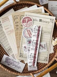 YANJI 33 cái Giấy chất liệu hoa văn cổ điển - Nhiều màu - Xem 1