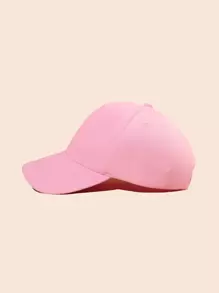1 Pc Solid Adjustable Size Casual Baseball Cap With UV Protection - Pink - View 4