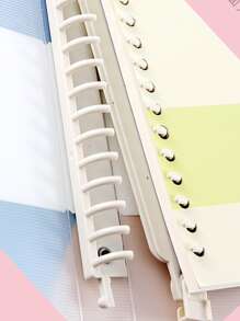 1 pièce Carnet à feuilles mobiles de couleur aléatoire - Multicolore - Voir 2