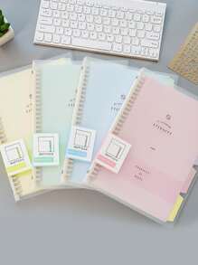 1 pièce Carnet à feuilles mobiles de couleur aléatoire - Multicolore - Voir 5