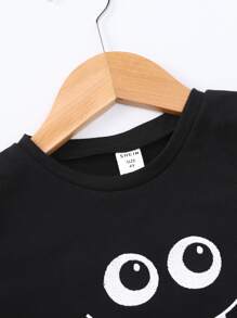 小女童卡通圖案蝙蝠形狀服裝