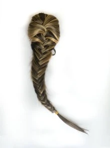 自然編織合成纖維馬尾接髮 - 彩色 - 查看 1