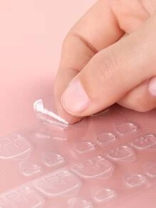 6sheets Transparent Double Side Glue Nail Sticker For Press On Nail Sticky Tabs, Waterproof Breathable False Nail Tips Jelly Adhesive Tabs Nail Glue Super Sticky Fake Nail Glue,Nail Supplies,Nail Tools,Nail Art Tools,Back To School,Nails,Nail Tools For Press On Nails - Clear - View 4