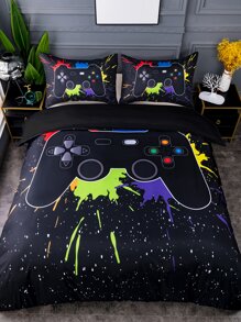 Bộ bìa duvet in Gamepad không có bộ nạp - Nhiều màu - Xem 2