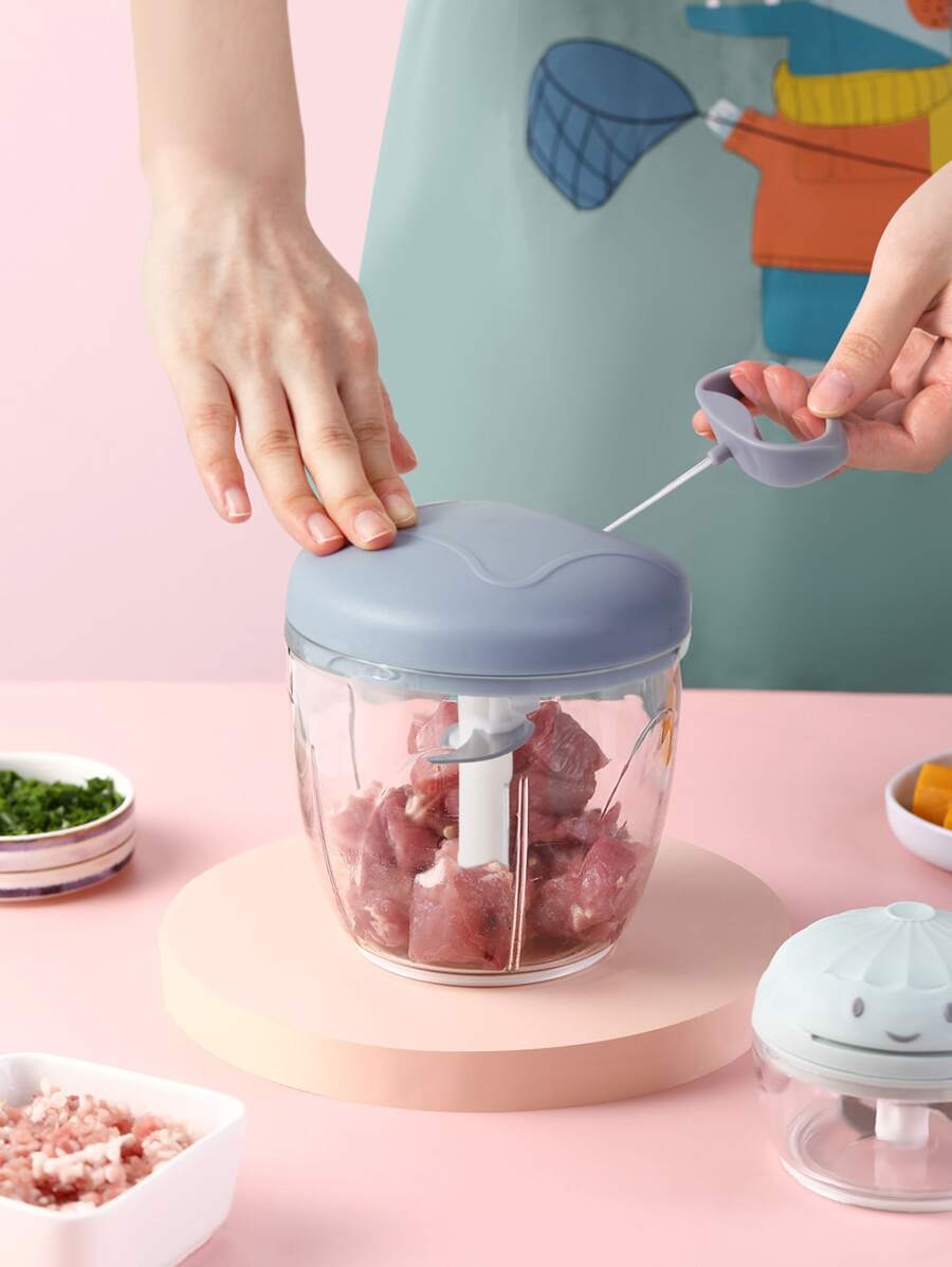 1入組手動拉繩切蒜器多功能蔬菜切塊器