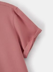 Manfinity Men Palm Tree Print Shirt Without Tee - Dusty Pink - View 4