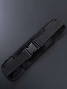 Bolso con cinturón con hebilla con cremallera - Negro - Ver 2