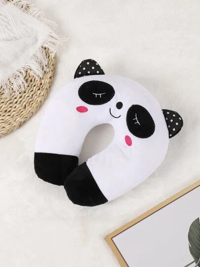 1入組熊貓設計U型靠枕類
